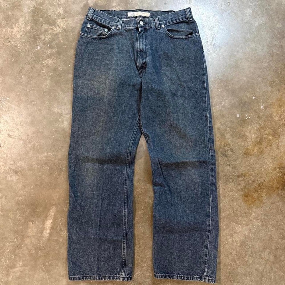 Vintage Faded Glory Dark Wash Bootcut Jeans 34x31 Mens Blue Y2K Denim Pants